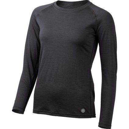 Dámské merino triko LASTING Atila černá (Velikost M)