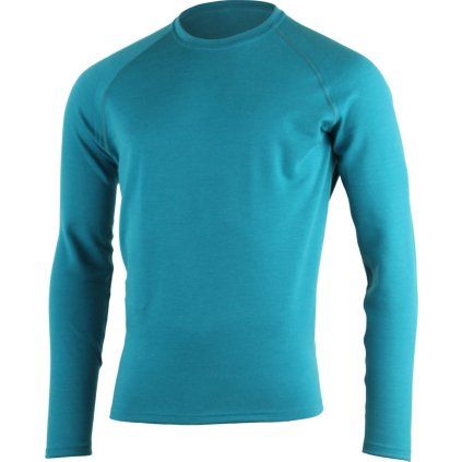 Pánská merino mikina LASTING Wity modrá (Velikost L)
