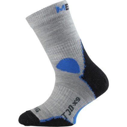 Dětské merino ponožky LASTING Tjd šedé (Velikost XS)