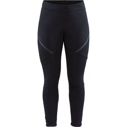 Dámské zateplené softshellové kalhoty CRAFT Core Glide Wind Tights černé (Velikost XS)