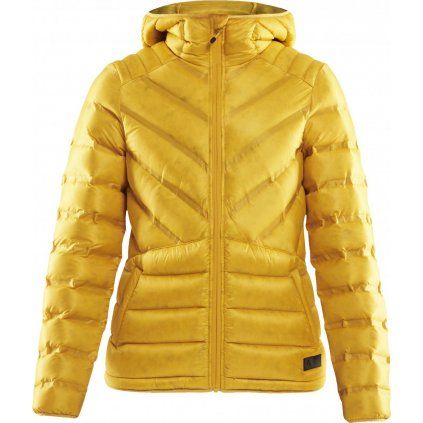 Dámská péřová bunda CRAFT Lightweight Down žlutá (Velikost XS)