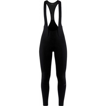 Dámské zateplené cyklokalhoty CRAFT Core Subz Bib Tights (C3) černé (Velikost XS)