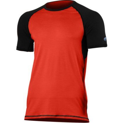 Pánské merino triko LASTING Oto červené (Velikost S)
