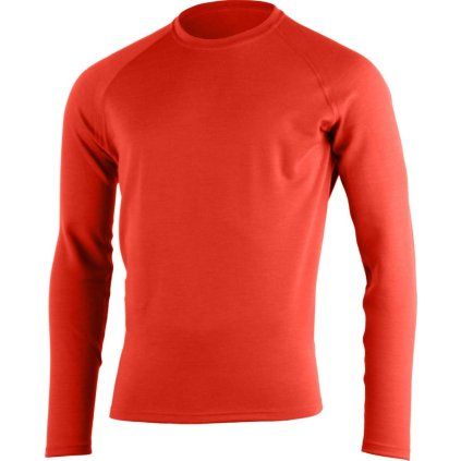 Pánská merino mikina LASTING Wity červená (Velikost M)