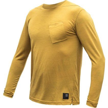 Pánské merino triko SENSOR Air žluté (Velikost XL, Barva žlutá)