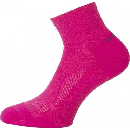 Unisex merino ponožky LASTING Wdl růžové (Velikost M)