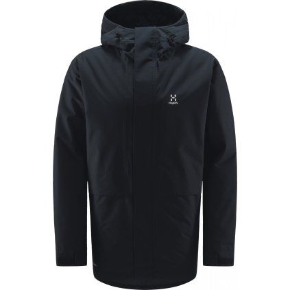 Pánská zateplená parka Haglöfs Salix Mimic Proof - černá (Velikost S)