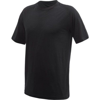 Pánské merino triko SENSOR Active No Logo raglan černá (Velikost M, Barva černá)