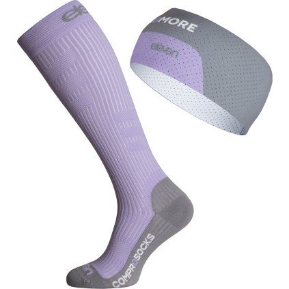 Kompresní podkolenky + čelenka ELEVEN ActivPulse Lilac (Velikost M-L (40-43))