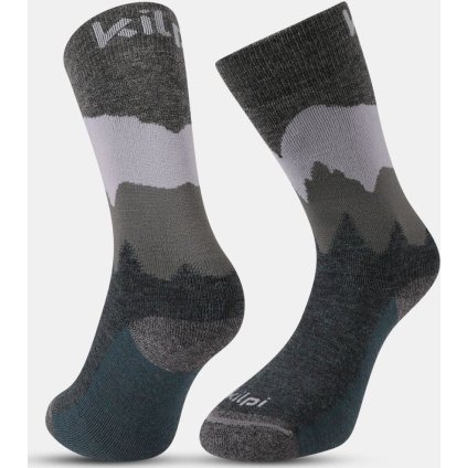 Unisex turistické ponožky KILPI Nors zelené (Velikost 35)