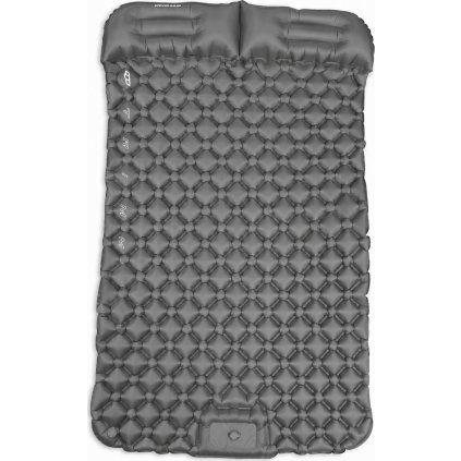 Nafukovací matrace TRIMM Stepper duo 5.5 grey (Barva grey, Velikost 190x120x5,5 cm)