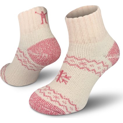 Zimní merino ponožky NORTHMAN Arctic Home růžové (Velikost 42-44)