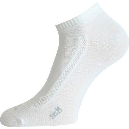 Unisex bavlněné ponožky LASTING Ara bílé/2 páry (Velikost S)