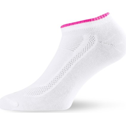 Unisex bavlněné ponožky LASTING Ara bílé/2 páry (Velikost S)