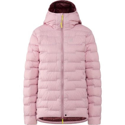 Dámská péřová bunda Haglöfs ROC Flash Down hood - růžová (Velikost XS)