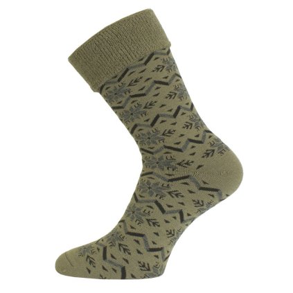 Unisex merino ponožky LASTING HMN zelené (Velikost S)