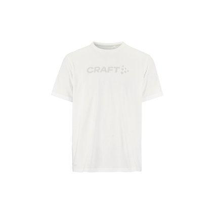 Pánské funkční triko CRAFT Essence Logo 2 - bílá (Velikost XS)