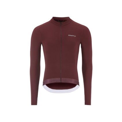 Pánský cyklodres CRAFT Endur Training LS - červená (Velikost S)