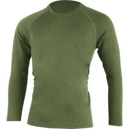 Pánské merino triko LASTING Atar zelené (Velikost S)