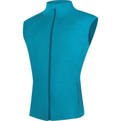 Pánská merino vesta LASTING Weso modrá (Velikost L)