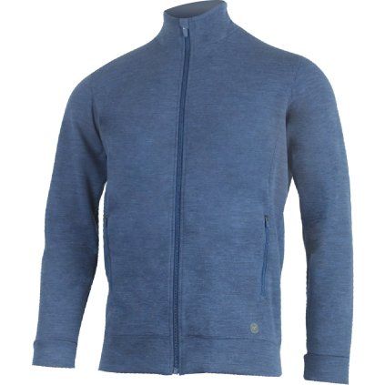 Pánská merino mikina LASTING Artur modrá (Velikost S)