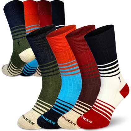Merino ponožky NORTHMAN Trojan2 4-pack barevný mix (Velikost 45-47)